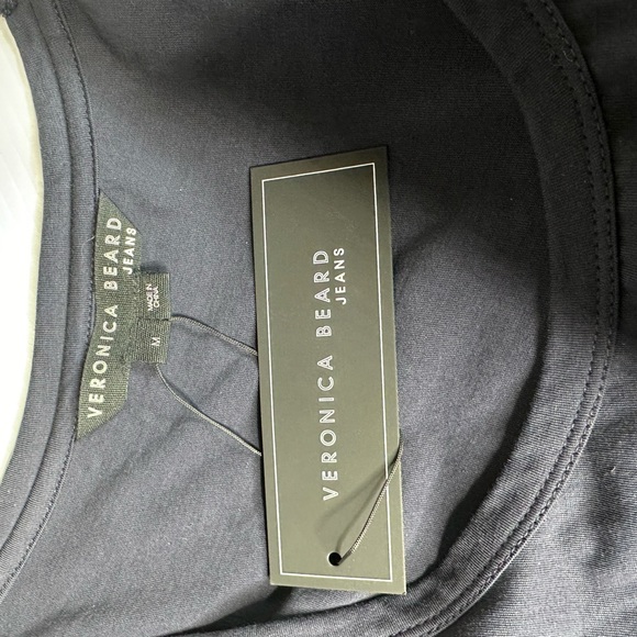 Veronica Beard Womens Amaia Eyelet Midi Dress NWT Size M Navy/Pearl - Picture 5 of 6